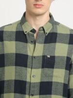 THE BEAR HOUSE Men's Checkered Slim Fit Casual Shirt