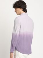 THE BEAR HOUSE Men's Ombre Dyed Slim Fit Casual Shirt