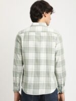 THE BEAR HOUSE Pure Cotton Checked Slim Fit Casual Shirt