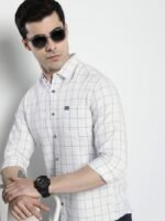 The Indian Garage Co Men Checked Pure Cotton Casual Shirt