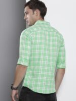 The Indian Garage Co Men Slim Fit Opaque Checked Casual Shirt