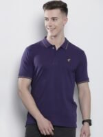 The Indian Garage Co Men Solid Polo Collar T-shirt