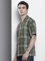 The Indian Garage Co Tartan Checks Opaque Checked Casual Shirt