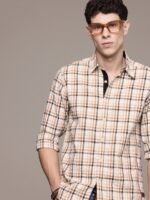 The Roadster Life Co. Gingham Checked Pure Cotton Casual Shirt