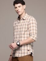 The Roadster Life Co. Gingham Checked Pure Cotton Casual Shirt