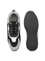 The Roadster Lifestyle Co. Men Grey & Black Colourblocked Lightweight Sneakers