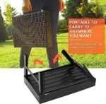 THEODORE Barbecue Grills - Foldable Charcoal Barbeque Grill With (2 Spatula, 1 Bbq, 12 Stick, 1 Air Blower) | Outdoor bbq grill tools for Camping Picnics Traveling - Stellar...