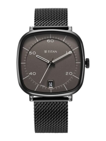 Titan Men Dial & Bracelet Style Straps Analogue Watch 1885NM01