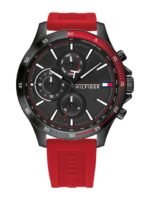 Tommy Hilfiger Bank Men Black Analogue Chronograph Watch TH1791722