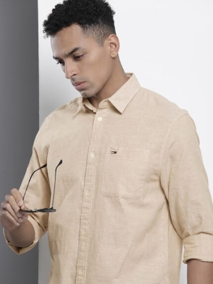 Tommy Hilfiger Cotton Linen Casual Shirt