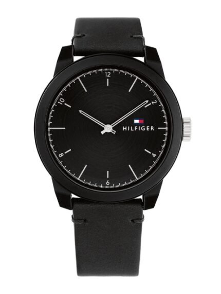 Tommy Hilfiger Men Solid Dial & Leather Strap Analogue Watch TH1710542W