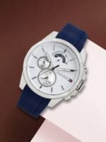 Tommy Hilfiger Men White & Silver-Toned Analogue Watch TH1791349J