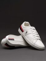 U S Polo Assn Men Off White PU Sneakers