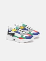United Colors of Benetton Men Colourblocked Lightweight Lace-Up Sneakers