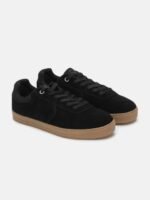 United Colors of Benetton Men Contrast Sole Suede Lightweight Sneakers
