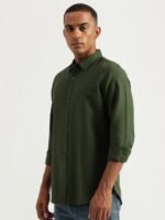 United Colors of Benetton Spread Collar Slim Fit Casual Shirt