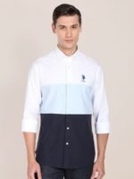 U.S. Polo Assn. Colourblocked Casual Shirt