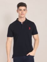 U.S. Polo Assn. Contrast Placket Solid Polo Shirt