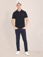 U.S. Polo Assn. Contrast Placket Solid Polo Shirt