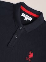 U.S. Polo Assn. Contrast Placket Solid Polo Shirt