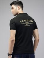 U.S. Polo Assn. Denim Co. Brand Logo Printed Polo Collar Pure Cotton Slim Fit T-shirt