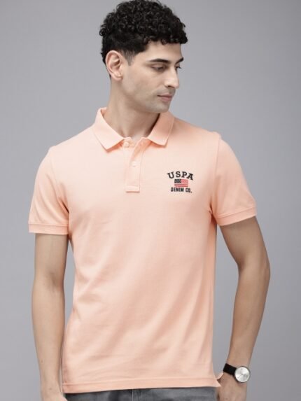 U.S. Polo Assn. Denim Co. Polo Collar Pure Cotton Slim Fit T-shirt