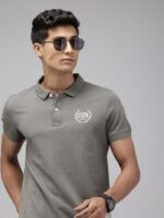 U.S. Polo Assn. Denim Co. Polo Collar Pure Cotton Slim Fit T-shirt with Minimal Print