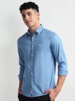 U.S. Polo Assn. Denim Co. Slim Fit Opaque Casual Shirt