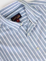 U.S. Polo Assn. Denim Co. Slim Fit Vertical Stripes Cutaway Collar Opaque Casual Shirt