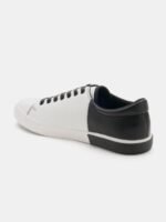 U.S. Polo Assn. Men White & Black Colourblocked PANAL Sneakers