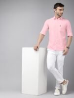 U.S. Polo Assn. Oxford Stretch Tailored Fit Opaque Casual Shirt