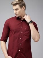 U.S. Polo Assn. Oxford Stretch Tailored Fit Opaque Casual Shirt