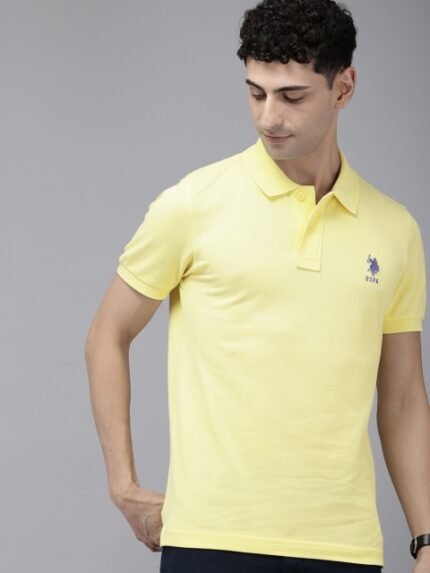 U.S. Polo Assn. Polo Collar Pure Cotton Slim Fit T-shirt