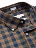 U.S. Polo Assn. Pure Cotton Tailored Fit Gingham Checks Opaque Casual Shirt