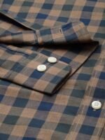 U.S. Polo Assn. Pure Cotton Tailored Fit Gingham Checks Opaque Casual Shirt