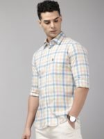 U.S. Polo Assn. Pure Cotton Tailored Fit Opaque Checked Casual Shirt