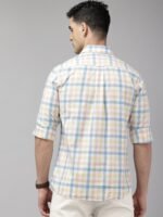 U.S. Polo Assn. Pure Cotton Tailored Fit Opaque Checked Casual Shirt