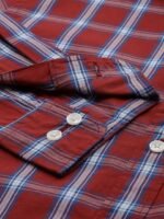U.S. Polo Assn. Pure Cotton Tailored Fit Tartan Checks Opaque Casual Shirt