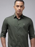 U.S. Polo Assn. Tailored Fit Checked Casual Shirt