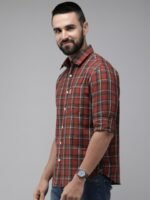 U.S. Polo Assn. Tailored Fit Checked Pure Cotton Casual Shirt