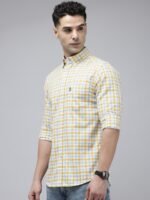 U.S. Polo Assn. Tailored Fit Checked Pure Cotton Casual Shirt