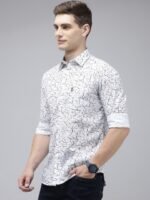 U.S. Polo Assn. Tailored Fit Opaque Printed Pure Cotton Casual Shirt