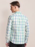 U.S. Polo Assn. Tartan Checked Oxford Weave Pure Cotton Casual Shirt