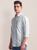 U.S. Polo Assn. Vertical Stripes Tailored Fit Casual Shirt