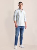 U.S. Polo Assn. Vertical Stripes Tailored Fit Casual Shirt