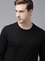 Van Heusen Athleisure Men Solid Antibacterial Smart Tech T-Shirt