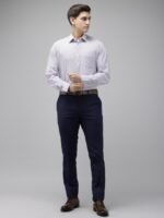 Van Heusen Custom Fit Opaque Striped Formal Shirt