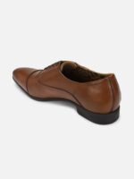 Van Heusen Men Brown Solid Leather Formal Oxford