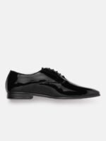 Van Heusen Men Leather Solid Patent Finish Partywear Oxfords