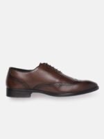 Van Heusen Men Perforated Leather Formal Oxfords